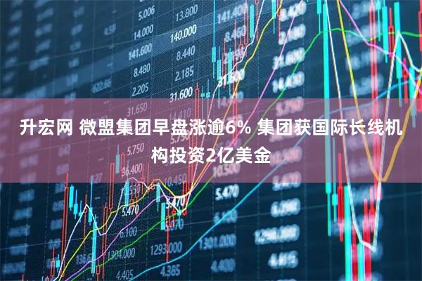 升宏网 微盟集团早盘涨逾6% 集团获国际长线机构投资2亿美金