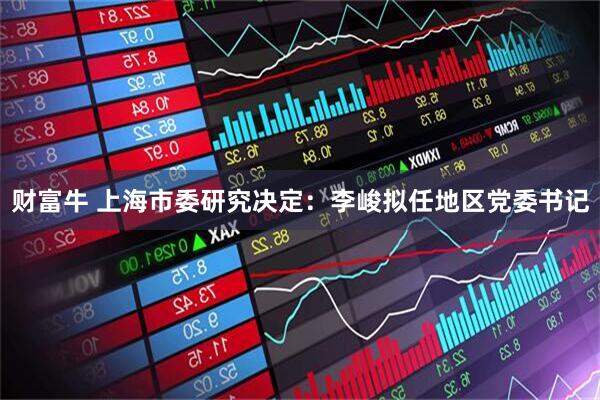 财富牛 上海市委研究决定：李峻拟任地区党委书记