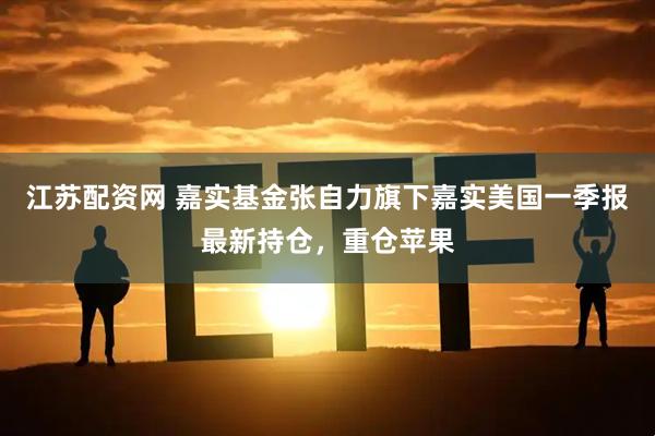 江苏配资网 嘉实基金张自力旗下嘉实美国一季报最新持仓，重仓苹果