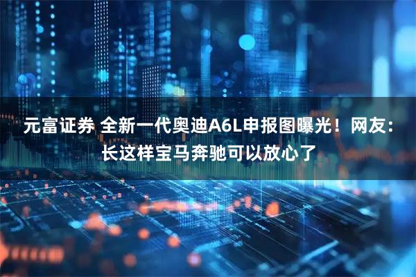 元富证券 全新一代奥迪A6L申报图曝光！网友：长这样宝马奔驰可以放心了
