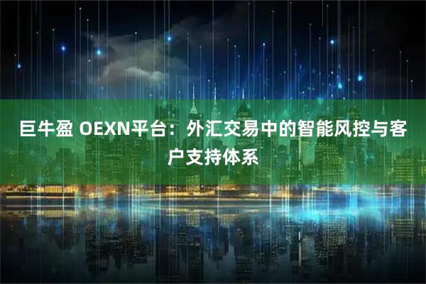 巨牛盈 OEXN平台：外汇交易中的智能风控与客户支持体系